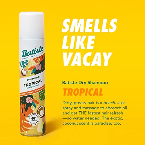 Batiste Tropical Coconut Exotic Dry Shampoo Champú (Ad1161), Incoloro, Aromatic, 200 Mililitros