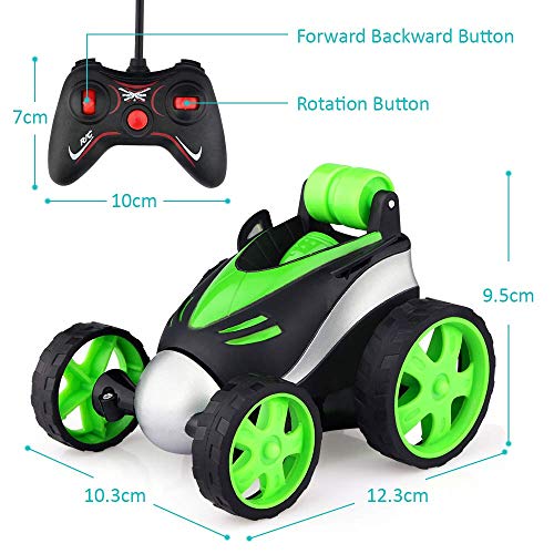 Baztoy Coche Teledirigido,Coche RC Acrobacia Rotación Volteo de 360 Grados, Mini Coches de Juguetes Niños 3 4 5 6 7 8 9 10 11 12 Años, Coche Radiocontrol para Regalos Navidad Cumpleaños