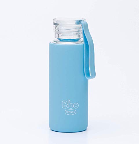 Bbo Irisana Botella De Vidrio Capacidad 330 Ml De Borosilicato Con Funda De Silicona 260 g