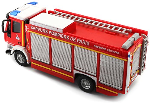 Bburago Maisto France Bburago Maisto Francia 32052 - Camión de Bomberos en Miniatura Iveco Magirus RW, Escala 1:55, Color Rojo