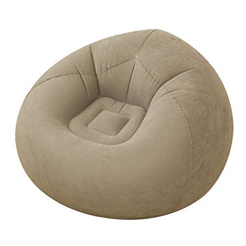 Bean Bag Chair - Sofá Inflable Flocado Plegable - Sala de Estar Al Aire Libre Bean Bag Silla Tumbona Sofá Perezoso Inflable Ultra Suave Sofá