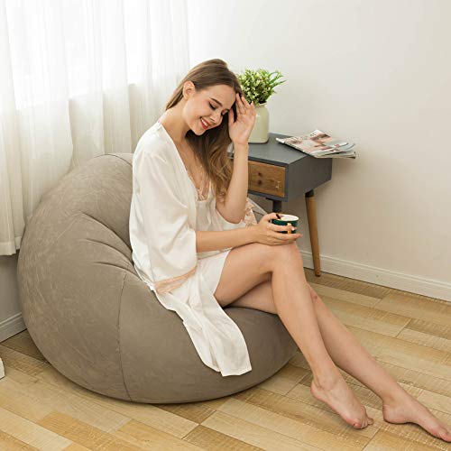 Bean Bag Chair - Sofá Inflable Flocado Plegable - Sala de Estar Al Aire Libre Bean Bag Silla Tumbona Sofá Perezoso Inflable Ultra Suave Sofá