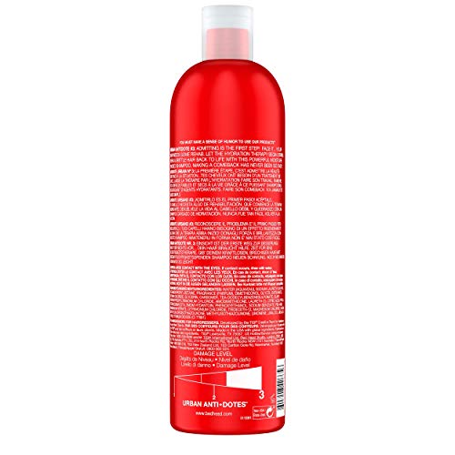 Bed Head by Tigi – Urban Antidotes Resurrection, champú para pelo dañado, 750 ml