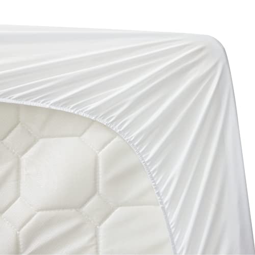 Bedsure Funda Colchon 135x190 Acolchada - Topper Colchón Cama 135 x 200 cm de Microfibra Hipoalergénico y Transpirable, Protector Colchon con Bolsillo Profundo, Grosor 4 cm