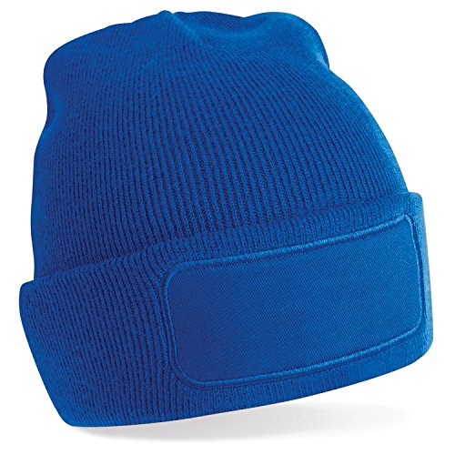 Beechfield - Gorro Beanie básico de Invierno Unisex Hombre Mujer (Ideal para Estampar/Imprimir) (Talla Única) (Azul eléctrico)