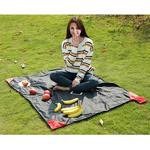 BeiLan Manta Mini Bolsillo de Picnic artículo Ligero Arena Impermeable a Prueba de Playa Colchoneta de Viaje con Bolsa de portátil para el Aire Libre Actividades 70*110cm