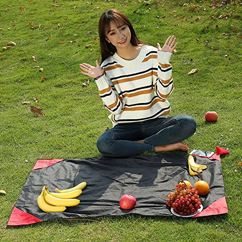 BeiLan Manta Mini Bolsillo de Picnic artículo Ligero Arena Impermeable a Prueba de Playa Colchoneta de Viaje con Bolsa de portátil para el Aire Libre Actividades 70*110cm