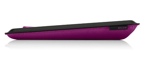 Belkin CushDesk - Soporte de Regazo para Ordenadores portátiles hasta 18.4 Pulgadas, Negro y Fucsia