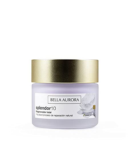 Bella Aurora Crema de Noche Mujer 50+ Años, 50 ml | Anti-Arrugas | Anti-Edad | Anti-Manchas | Tratamiento Facial Hidratante para Mujer | Pieles Maduras | Splendor 10