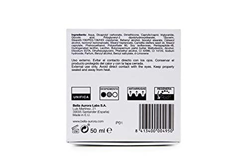 Bella Aurora Crema de Noche Mujer 50+ Años, 50 ml | Anti-Arrugas | Anti-Edad | Anti-Manchas | Tratamiento Facial Hidratante para Mujer | Pieles Maduras | Splendor 10