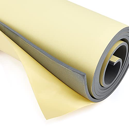 BENECREAT Rollo de Espuma Autoadhesiva 200x30cm Cinta de Espuma EVA Gris 3mm de Espesor con Respaldo Adhesivo para Suministros de Manualidades, Halloween, Cosplay, Álbum de Recortes