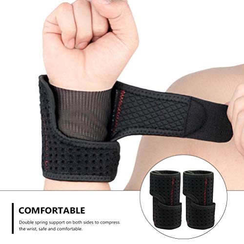 BESPORTBLE Muñequera Ajustable Muñequera Muñequera Muñequera Protector de Muñeca para Hombres Mujeres Ejercicio Entrenamiento Baloncesto Gimnasio Recuperación de Lesiones Suministros