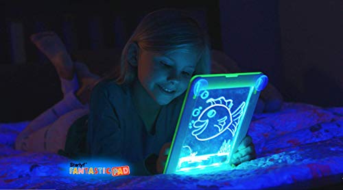 BEST DIRECT Fantastic Pad Visto en TV Pizarra Mágica con Luces Led y Cartones de Dibujo para Dibujar y Pintar Regalo para Niños No Ensucia Estimula la Creatividad