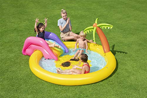 BESTWAY 53071 - Piscina Hinchable Infantil Play Pool 2.37m x 2.01m x 1.04m / 7'9''x 6'7''x 41''