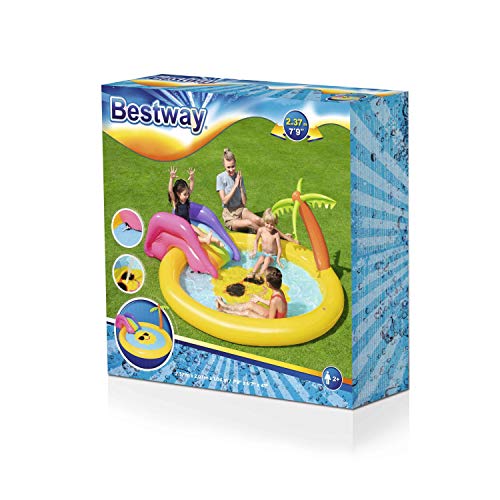 BESTWAY 53071 - Piscina Hinchable Infantil Play Pool 2.37m x 2.01m x 1.04m / 7'9''x 6'7''x 41''