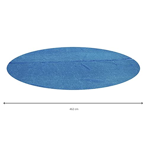 BESTWAY - Cobertor Solar para Piscina Desmontable Ø462 cm Redonda Fácil Instalación Azul Válido para Fast Set Ø549 cm, Steel Pro Ø457 cm y Power Steel Ø488 cm