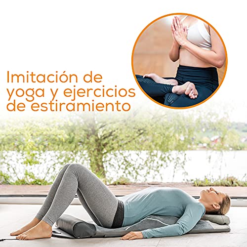 Beurer MG 280 Esterilla para yoga y estiramientos, para estirar los músculos y relajarse, estera de masaje para el cuello, los hombros y la espalda, plegable