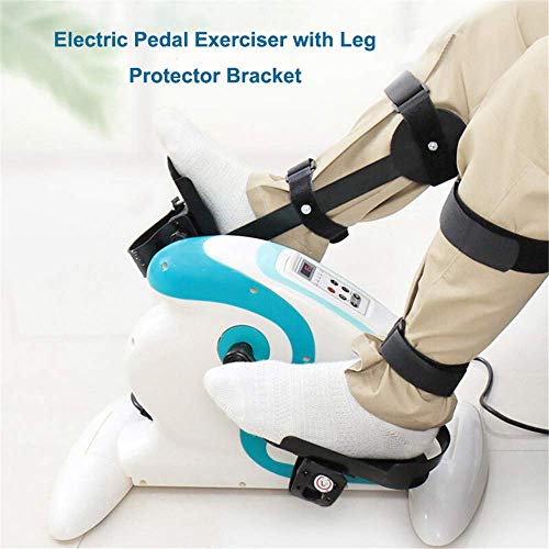 Bicicleta Ejercicio motorizada/Bicicleta discapacitados y discapacitados - Ejercitador Pedal eléctrico Soporte Protector Pierna - Entrenador rehabilitación Personas Mayores