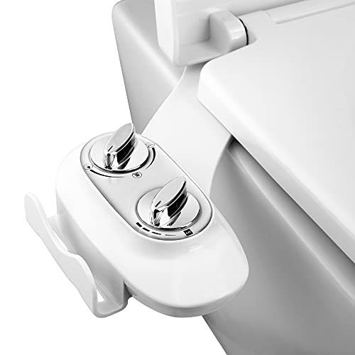 Bidets Bidet - Limpiador de baño con agua fría, boquilla autolimpiadora para bidé y pulverizador de bidé no eléctrico de doble botón, con soporte para teléfono móvil