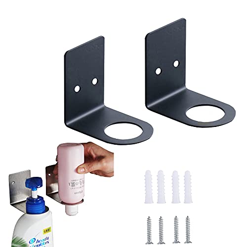 BiJun Soporte Dispensador Botellas Jabón, Soporte Bomba Montado en la Pared, Oporte de Pared,Soporte Colgar Tarros, Soporte Champú Soporte Almacenamiento, Contenedor de Loción Para Cocina, Baño