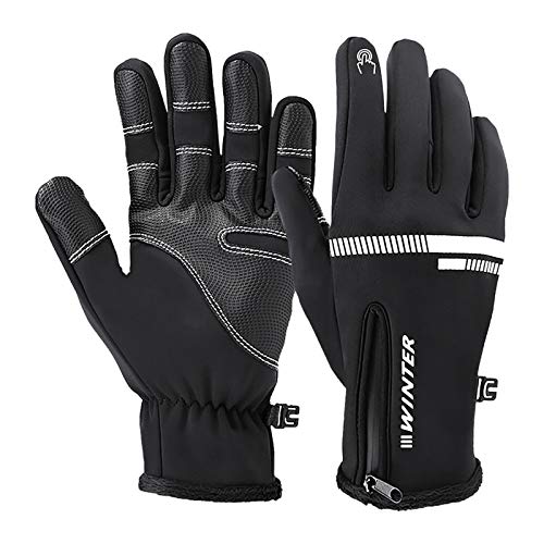 BIKETAFUWY Guantes de esquí para hombre y mujer, guantes de invierno para pantalla táctil, cálidos, resistentes al viento, impermeables, para ciclismo, equitación, correr, esquí