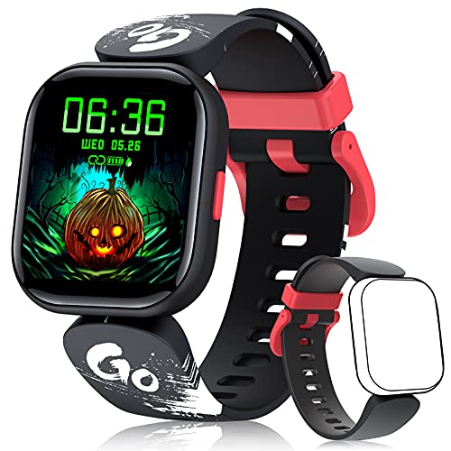 BILIFIT Reloj Inteligente Niño, 1.4" Smartwatch Niños Impermeable IP68, Pulsera Actividad Niño con 19 Modos de Deporte, Pulsómetro, Monitor de Sueño, Podómetro, Regalo para Niños de 6-14 Años