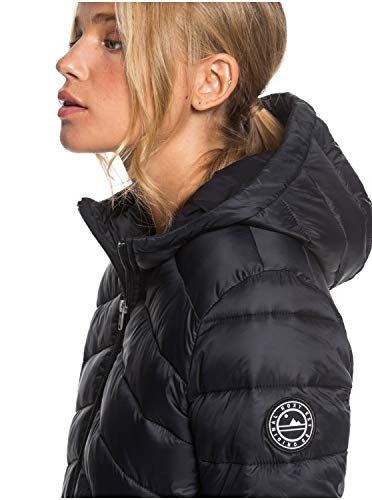 Billabong Coast Road-Chaqueta con Acolchado, Resistente Al Agua, Ligera Y Plegable para Mujer, Anthracite, S