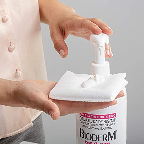 Bioderm Total Gen - Crema Limpiadora Hidratante, Emoliente y Refrescante - Sin Aclarado para la Higiene Diaria Corporal Sin Agua - Indicada para el Aseo de Personas Encamadas - 250 ml