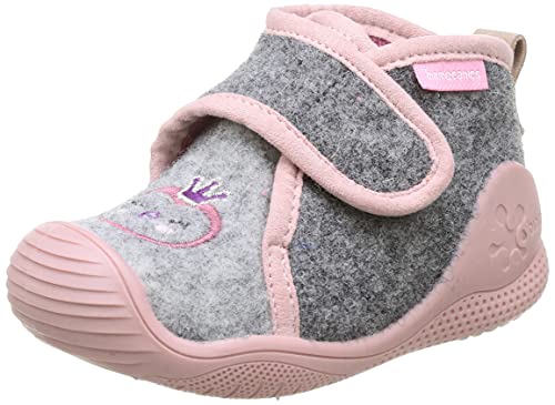 Biomecanics 211162, Pantuflas Niñas, Gris (Fieltro), 23 EU