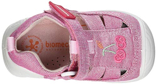 Biomecanics 212213-B, Sandalia Niñas, Fucsia (Pique Metalizado), 23 EU