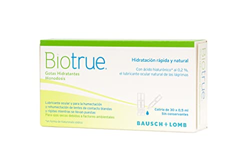 Biotrue® Gotas hidratantes - Refresca y calma los ojos secos - Monodosis 30 Unidades 0,5 ml