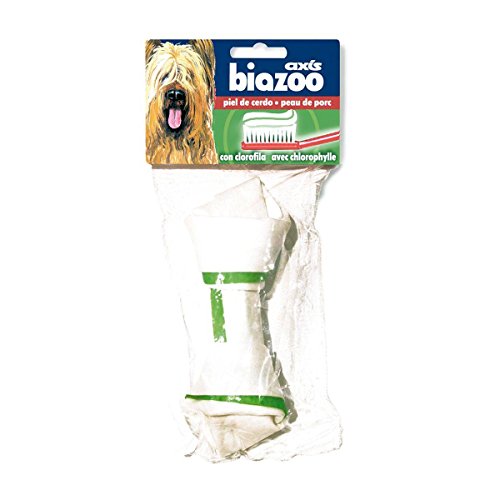 biozoo Hueso Grande DE Piel DE Cerdo con CLOROFILA HIGIENE Dental para Perro