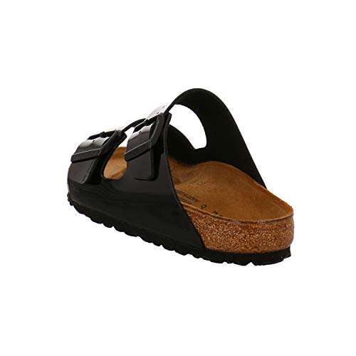 Birkenstock Schuhe Arizona Birko-Flor Lack Normal Patent Black (1005291) 42 Schwarz