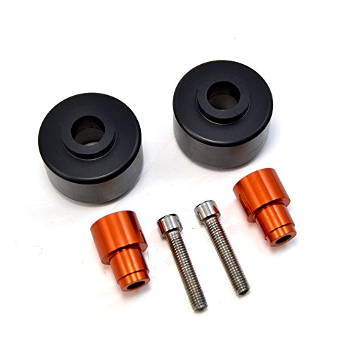 BJ Global piezas de motocicleta KTM, naranja, Protector de caída y protector basculante para marco de horquilla de rueda trasera, para KTM Duke 125/200/390