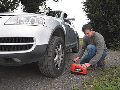 BLACK+DECKER ASI300 Compresor de aire 160 PSI 11 bar Fuente de alimentación: Cable eléctrico Rojo/Negro