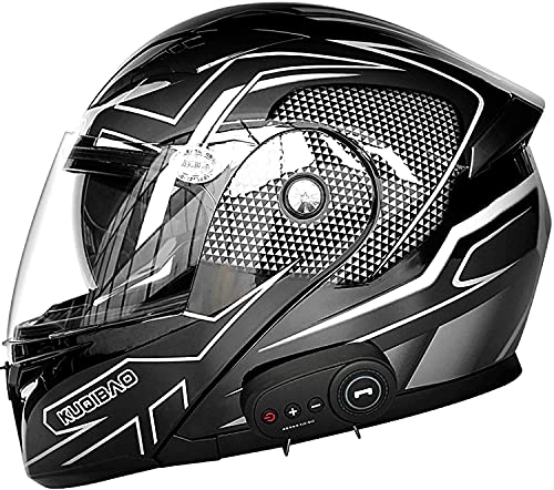 Bluetooth de la motocicleta Casco, de tipo modular de doble volteo visera del casco completo, el DOT certificado Casco, incorporado en MP3 FM Broadcast Integrado de intercomunicación Sistema de comuni