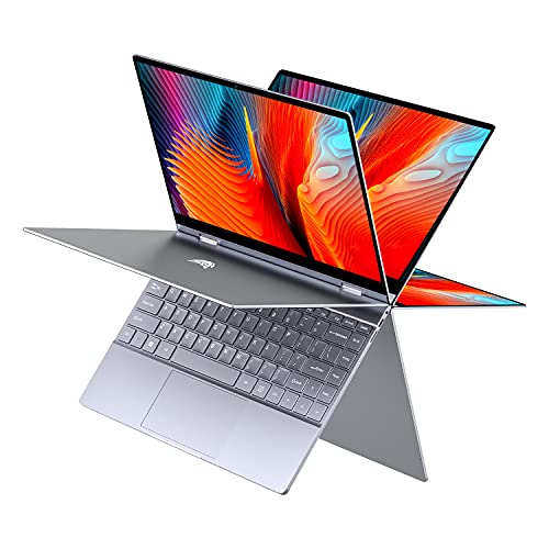 BMAX Y13 2 en 1 Ordenador portátil, táctil Convertible Notebook de 13.3” FHD 1080P Pantalla (Celeron Quad Core N4120, 8GB RAM, 256GB SSD, Windows 10)