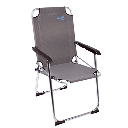 Bo-Camp - Silla de Camping Plegable, Color Negro