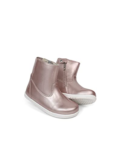 Bobux I-Walk Paddington Winter Boots_Caminantes - Una Bota de Piel, Forro de Lana Merino, Membrana Interna Impermeable al Agua, Suela Flexible y Resistente, Cierre Cremallera (Rose Gold, 25)