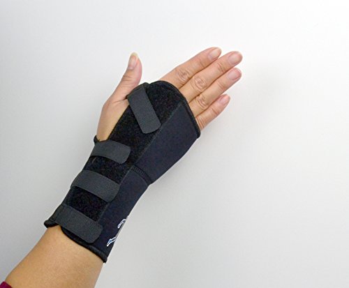 Body Sync - Muñequera para túnel carpiano, ajustable, color negro, de neopreno, para artritis, tendinitis, dolores en las articulaciones y fracturas, se adapta a la mano derecha, médicamente aprobado