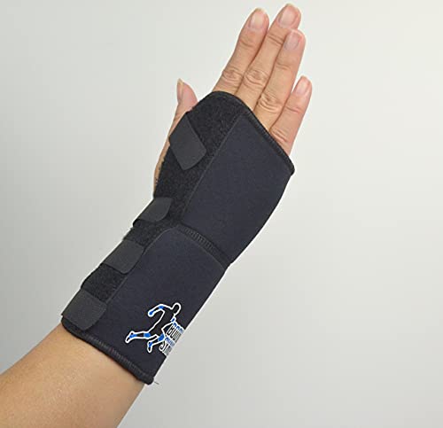 Body Sync - Muñequera para túnel carpiano, ajustable, color negro, de neopreno, para artritis, tendinitis, dolores en las articulaciones y fracturas, se adapta a la mano derecha, médicamente aprobado