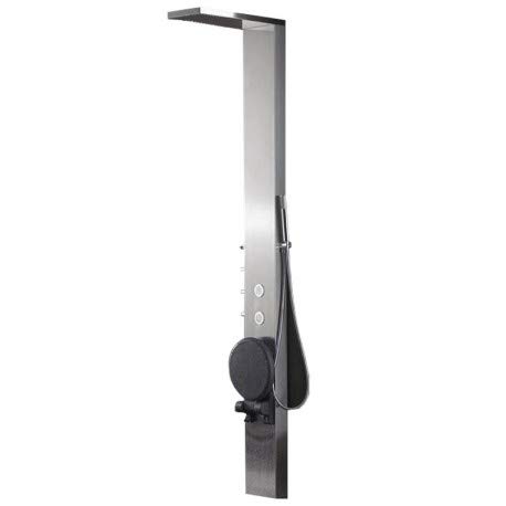 Bodyclean Columna de 215x33x20cm Inoxidable de Ducha balneo S179-T con Asiento Incorporado