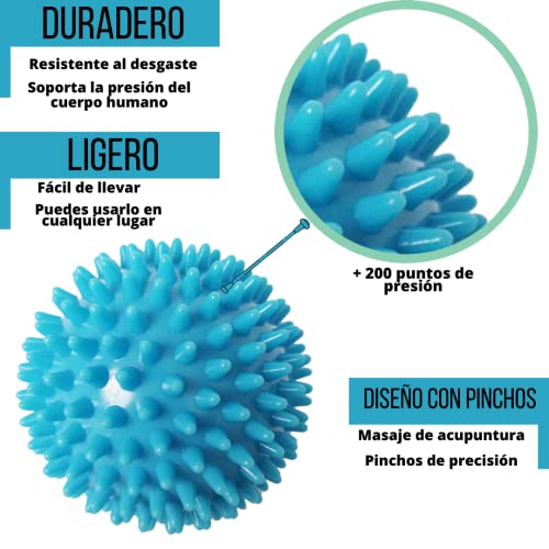 Bola de masaje para pie Farmafoot® Pelota con pinchos, bola de masaje para aliviar dolor muscular, herramienta de masaje Miofascial