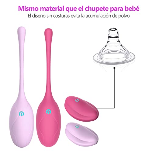 Bolas Chinas Set para Apretar y Fortalecer el Control de la Vejiga y los Músculos del Suelo Pélvico Ejercicio Kegel Control a Distancia