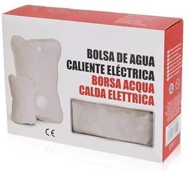 Bolsa de Agua Eléctrica Microfibra en color gris (4 Horas de Autonomía)