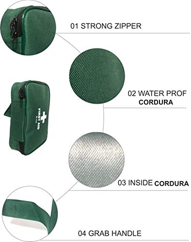 Bolsa de Primeros Auxilios Impermeable Molle Sistema Nylon Bolsa de Pierna Estilo Militar Táctico Bolsillo portátil de Emergencia Médica Botiquín al Aire Libre