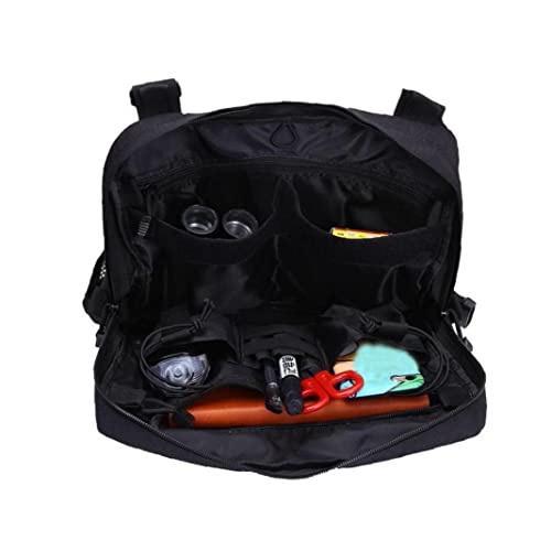 Bolso Pecho Aire Libre Hip Hop Fouch Front Pack Pack Chaleco Mochila Malla Transpirable Caza Bolsas Combate