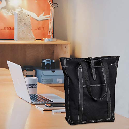 Bolsos de Mujer, Bolsa de Hombro Vendimia Bolsos Bandolera de Mujer Gran Capacidad Mujer para el Trabajo Bolsa de la Compra Bolsa de Playa (Negra)