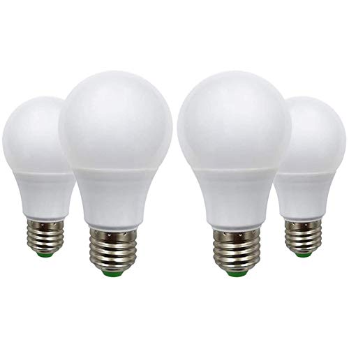 Bombillas LED E27, 12 V 5 W (A60 50 W, halógenas), bajo voltaje Edison Screw en las bombillas blanco cálido 2700 K, juego de 4