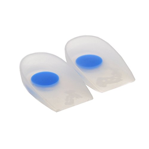 BOOLAVARD par de tacones de Gel de silicona en 100% silicona de grado médico hueso del talón medio, Plantar espina para aparatos ortopédicos